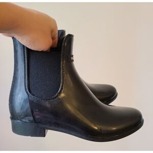 NAUTICA Shayna Black Rain Booties Size 6